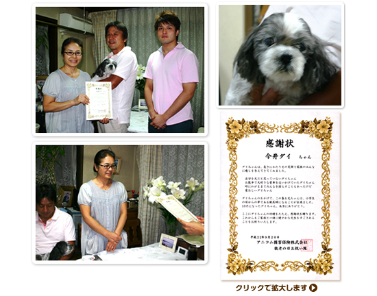 感謝状