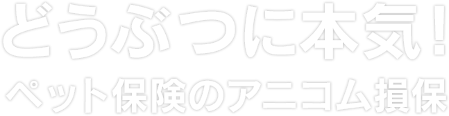 どうぶつに本気!ペット保険のアニコム損保