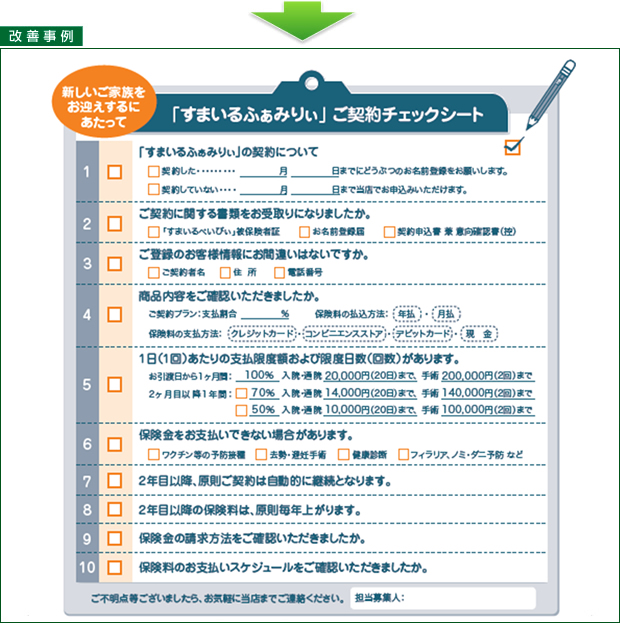 保険商品説明のわかりやすさ向上