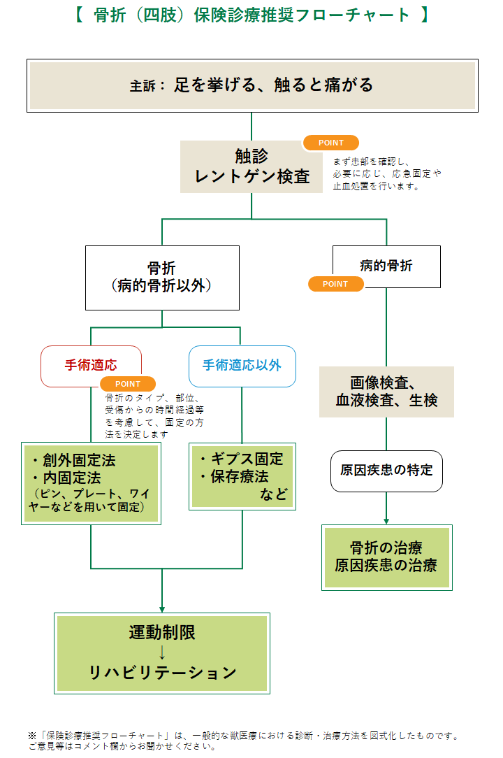 骨折の診療フローチャート