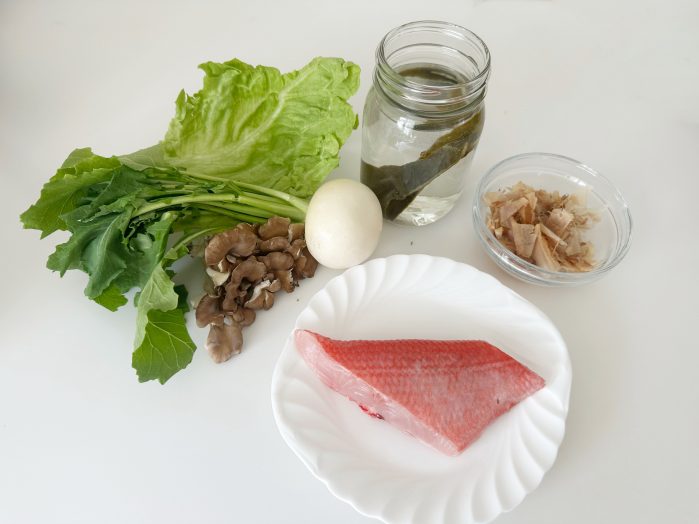 金目鯛のしゃぶしゃぶ材料