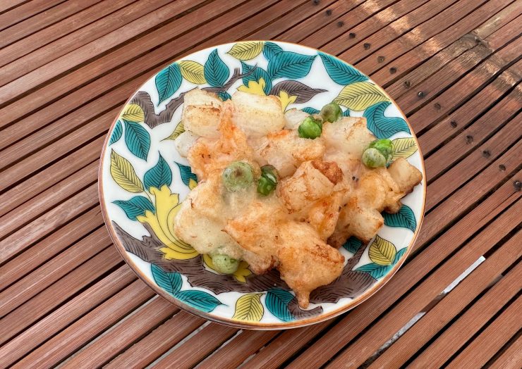 桜海老のかき揚げ焼き
