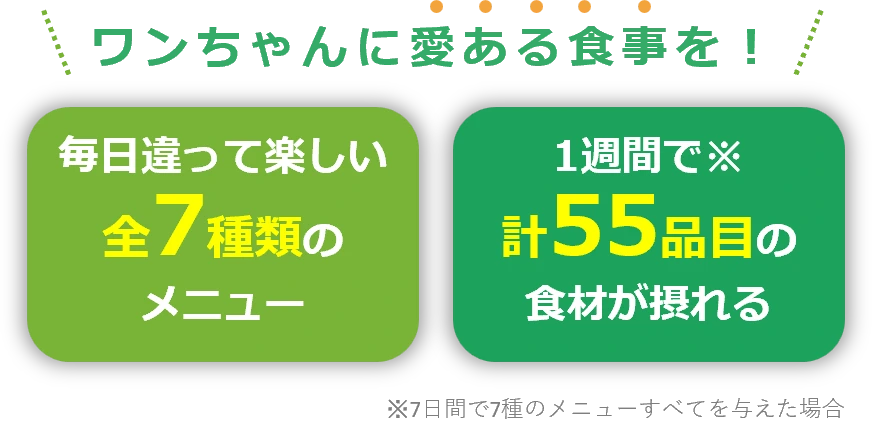 ワンちゃんに愛ある食事を
