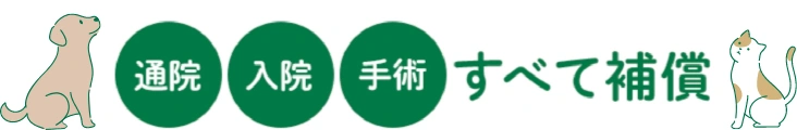 通院・入院・手術全て補償！