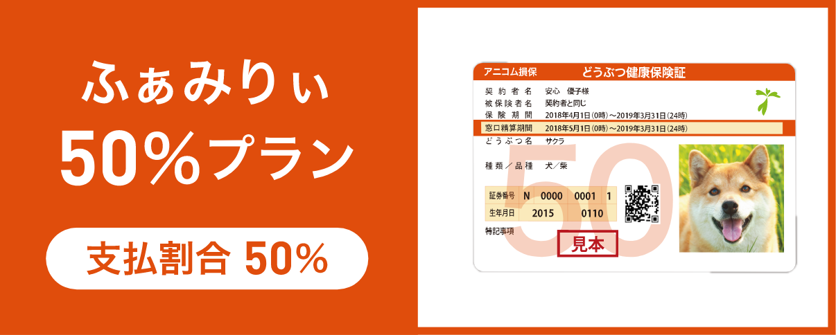 ふぁみりぃ50%プラン