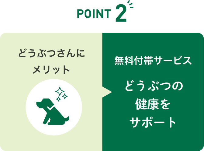 充実のどうぶつ長生きサポート