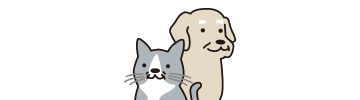 犬と猫イラスト