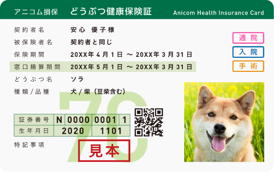 どうぶつ健康保険証