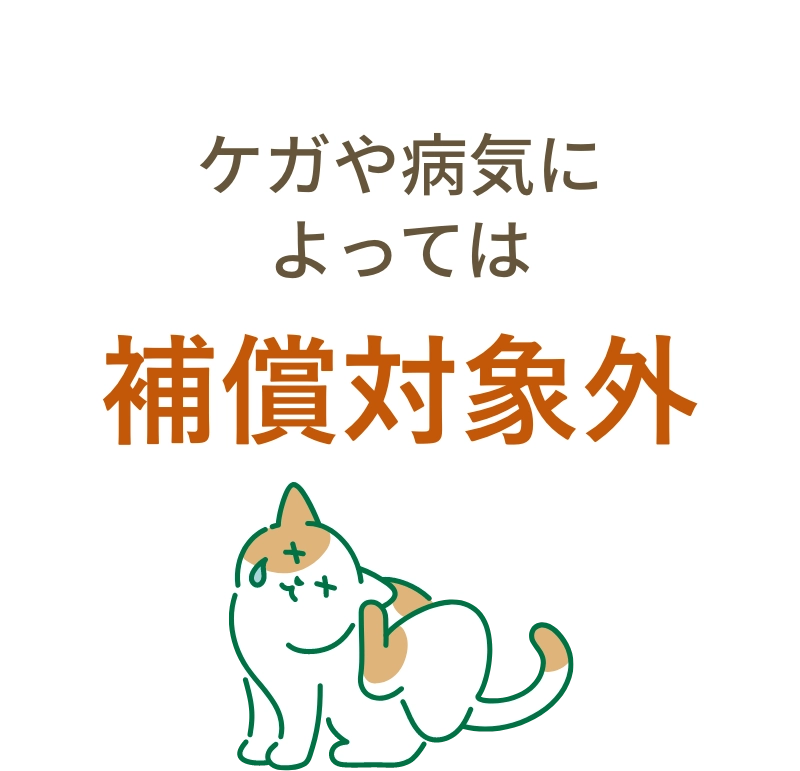 ケガや病気によっては補償対象外