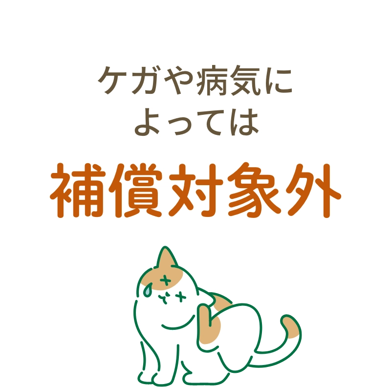 ケガや病気によっては補償対象外