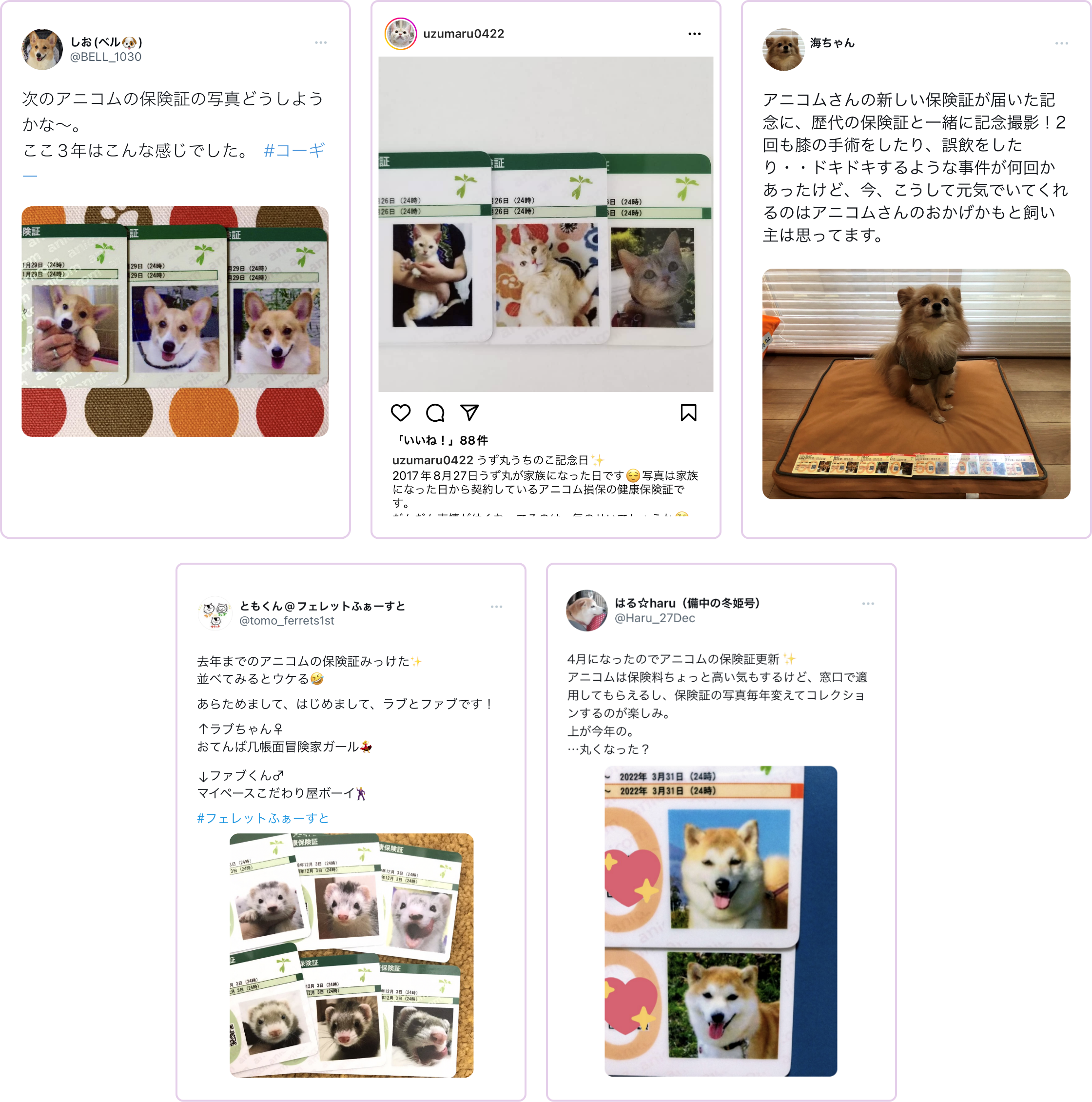 snsでのお客様の声