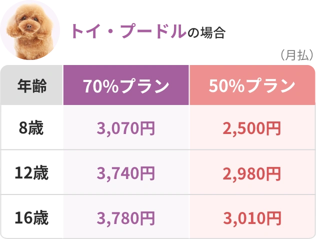 トイ・プードルの場合