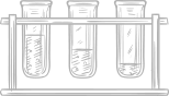 フラスコのイラスト