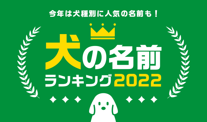 犬の名前ランキング2022
