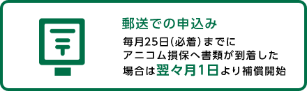 郵送での申し込み イメージ
