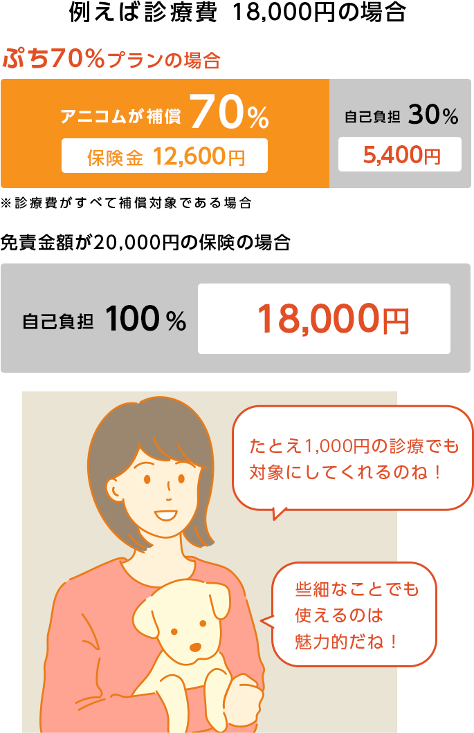 さまざまなケガ・病気を補償 イメージ