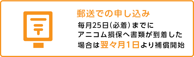 郵送での申し込み イメージ