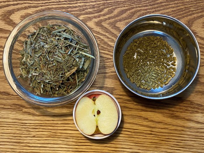 牧草クッキーの材料